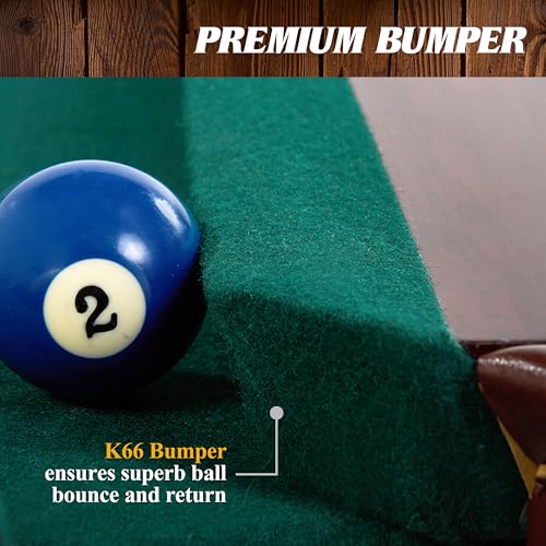 Barrington Billiards Premium 8.3 Ft Pool Table with Billiard Ball and Cue Stick Set