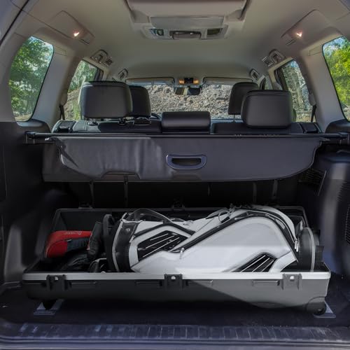 SKB Staff ATA Hard Shell Plastic Golf Travel Case for Cart Bags with 2 Wheels - Heavy-Duty Rolling Club and Driver Carrier for Airline Transport, Impact-Resistant with TSA Locking Latches - size: X-Large
