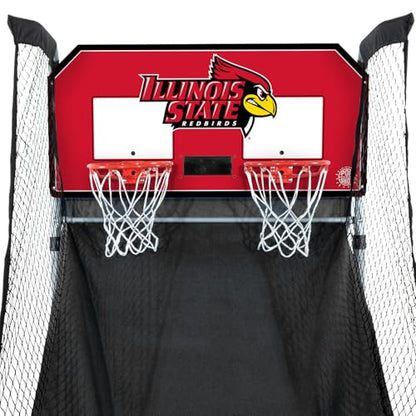 Pop-A-Shot - Home Dual Shot with NCAA Graphics l Sensor Scoring l 16 Game Modes l 7 Balls l Foldable Storage l for All NCAA Fans - style: Illinois State Redbirds