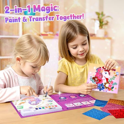 JoyCat Paint with Water Coloring Books, Art & Craft Activity, Princess No Mess Art for Kids Ages 4-8, Craft Kits & Supplies, DIY Creative Activity, Gifts for Girls & Boys - style: Princess & Magical Pony 2