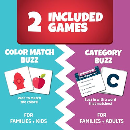 Chuckle & Roar Category and Matching Family Game Night Buzzers