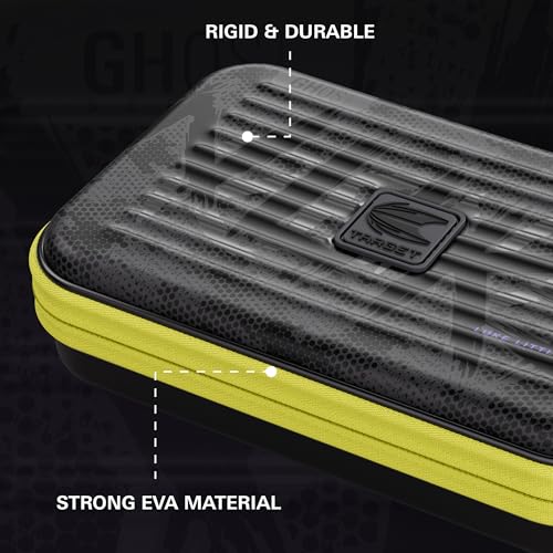 Target Darts Luke Littler Ghost Series XL Takoma Wallet, Regular – Darts Case, Black/White Storage Cases, “The Nuke” Zipper Dart Holder, Professional Accessories – Holds 6 Fully Assembled Darts - style: XL Wallet