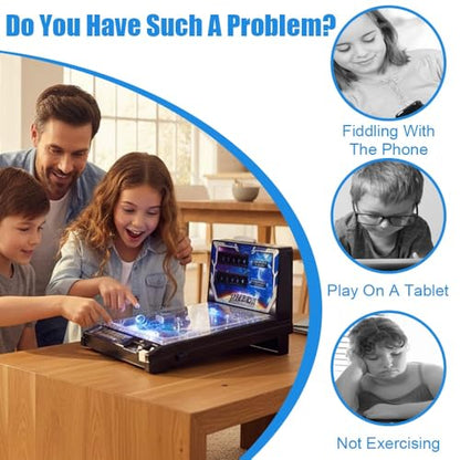 Mini Electronic Pinball Game with Scorer Light and Sound Tabletop Adults Pinball Machine for Kids Retro Desktop Arcade Pinballs Toy
