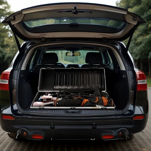 SKB Staff ATA Hard Shell Plastic Golf Travel Case for Cart Bags with 2 Wheels - Heavy-Duty Rolling Club and Driver Carrier for Airline Transport, Impact-Resistant with TSA Locking Latches - size: XX-Large