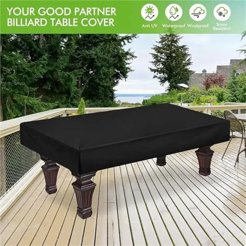 7ft 8ft 9ft Billiard Table Cover Waterproof Dustproof Resistant Cover Protector with Locking Rope(8FT) - color: 8ft