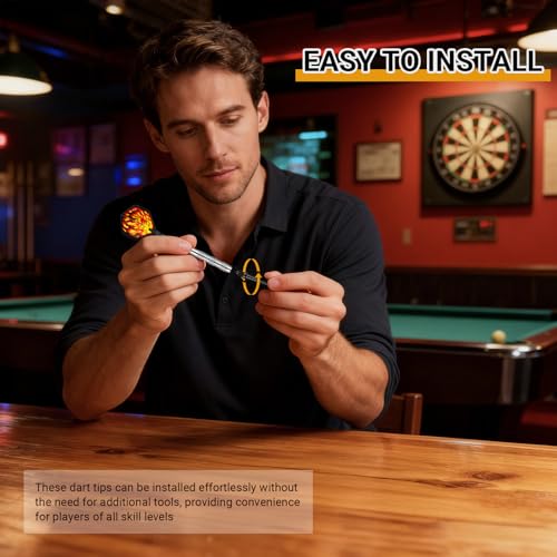 Soft Tip Dart Points (300 and 600 Pack) - 2BA Thread Plastic Dart Tips Replacement Dart Accessories Set - Black