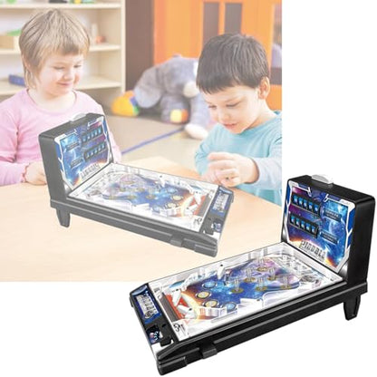 Electronic Pinball Machine for 4+ Year Old Boys and Girls, 24.5x42x27cm Tabletop Pinball Toys, Pinball Game with Lights & Sounds, Automatic Digital Scoreboard