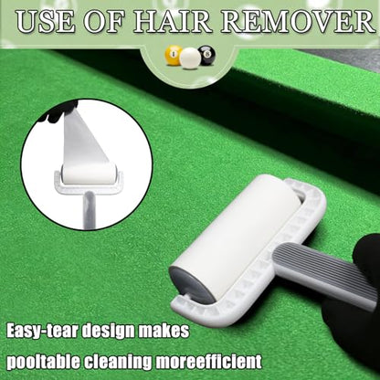 Pool Table Brush Set, Pool Table Brush for Felt & Rail Cleaning, Billiard Table Cleaner Accessories Kit