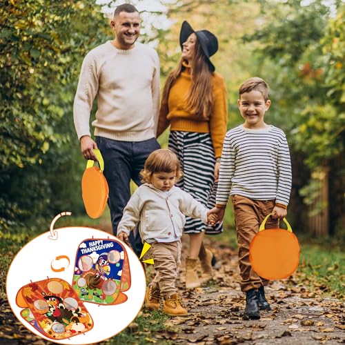 Thanksgiving Bean Bag Toss Games for Kids, Fall Festival Games Turkey Board Outdoor Toys for Toddlers, Thanksgiving Party Favors Activities Carnival Supplies Indoor Yard Games for Boys Girls Family