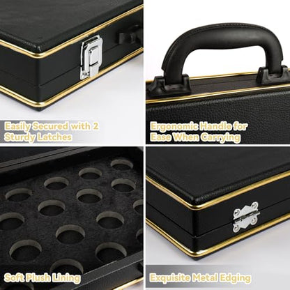 22 Pcs Snooker Billiard Ball Standard Set 2-1/16 inch - 52.5 mm Pool Balls Billiard Set - Regulation Size Professional Pool Set/Billiard Balls Storage Box Pool Ball Storage Case.
