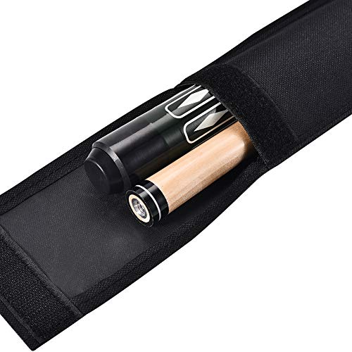 Black Billiard Cue Stick Carrying Case - 32 Inches Long Pool Cue Stick Storage Bag
