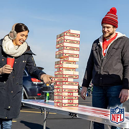Wild Sports NFL Giant Stacking Wooden Blocks – Tumbling Tower Classic Family Game Stacks – Great Gift for Any Football Fan! - color: Atlanta Falcons