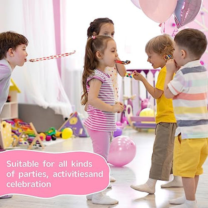 Chshhuao 50 Pcs Funny Blowouts Blow Horns Birthday Party Whistles New Years Party Favors