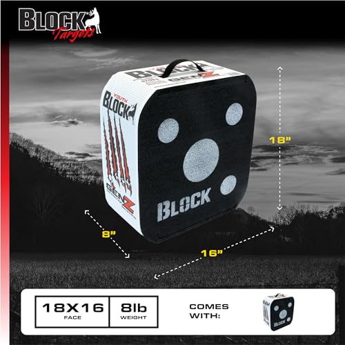 Block GenZ 16" Youth Open Archery Target, 40Lb Draw, Easy Removal, Multi-Color - style: GenZ (16")
