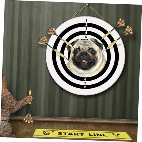BESTonZON Dart Throwing Line Marker Adjustable Floor Notice Line for Dart Games 1 Sheet Game Accessory for Players and Enthusiasts