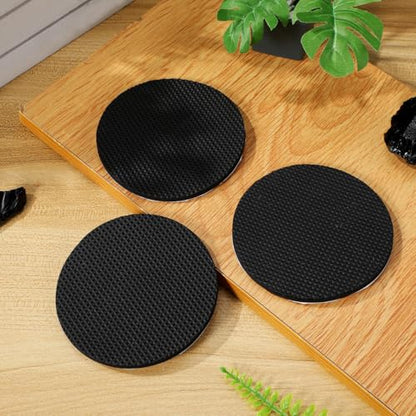 POPETPOP 12 Pcs Pool Table Leveling Kit: 0.2" Thickest Rubber Shims for Billiard Pool Table Leg, Adhesive Levelers Pads, Furniture Floor Protectors for Billiard, Chairs, Desks, Washer (3.34 inch)