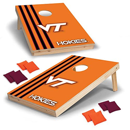 2' x 3' Solid Wood Cornhole Set with Direct Print HD Team Graphics – Great Gift for Any NCAA Fan! Bean Bag Toss Family Outdoor Games