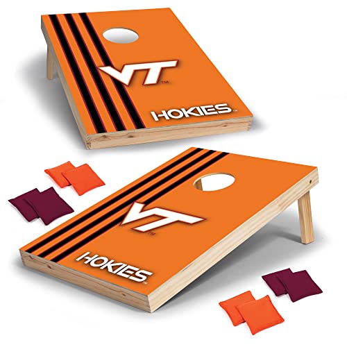 2' x 3' Solid Wood Cornhole Set with Direct Print HD Team Graphics – Great Gift for Any NCAA Fan! Bean Bag Toss Family Outdoor Games