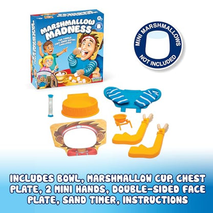 Marshmallow Madness Board Game – Hilarious Family Board Games for Kids & Adults, Fun Fast-Paced Party Game for Family Night, Interactive Kids Board Games, Ages 8+ - style: Marshmallow Madness