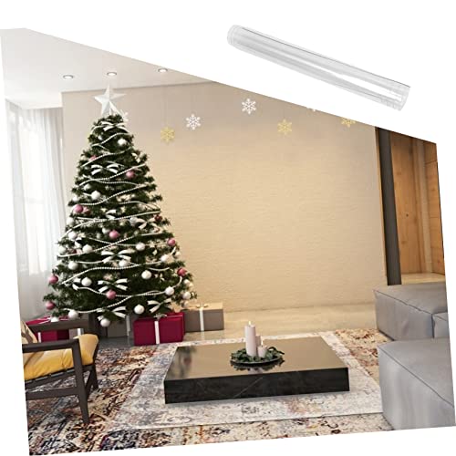 NUOBESTY Transparent Thick PVC Floor Mat Scratch Resistant Ground Protector for Tea Table Chairs Desks Bedroom and Office Use