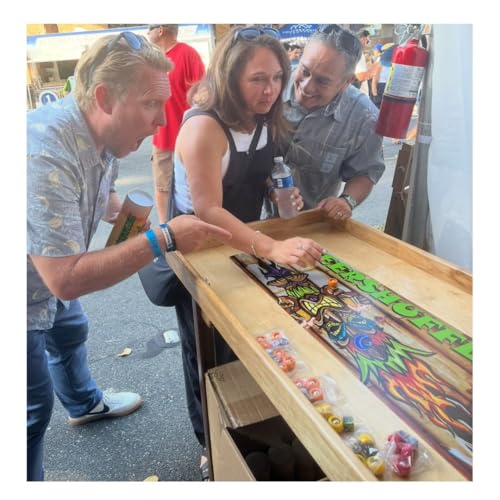 Roll Out Shuffleboard Party Game for Adults - 52" Portable Challenge Game for Tailgating, BBQs, Camping, Game Night, Bars, College Events - Gift Idea