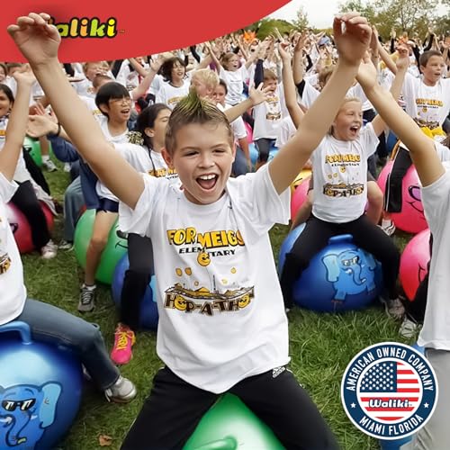 WALIKI Hopper Ball for Teens | Hippity Hop | Jumping Hopping | Bouncy Ball Field Day (22"/55CM) - color: Emoji 3, size: Ages: 10-15 (22")