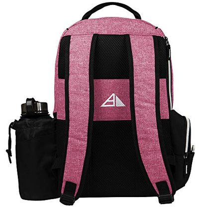 Axiom Discs Shuttle Disc Golf Backpack Bag (Choose Your Style and Color) - color: Heather Red, style: Without Velcro Side Panel