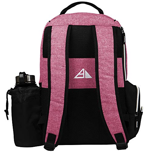 Axiom Discs Shuttle Disc Golf Backpack Bag (Choose Your Style and Color) - color: Heather Red, style: Without Velcro Side Panel