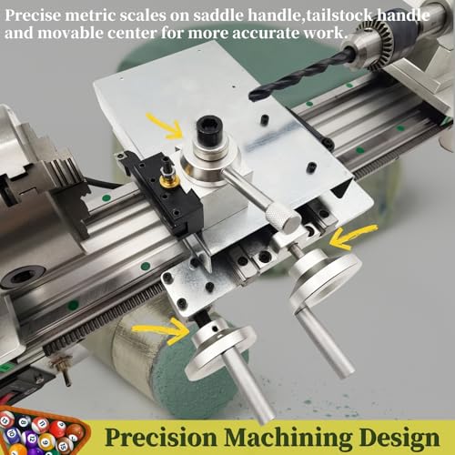 Professional Pool Cue Lathe Machine Billiard Cue Repair Machine Multi-Functional Cue Tip Repair Kit for Pool Stick Double Track Chuck 450W 110V