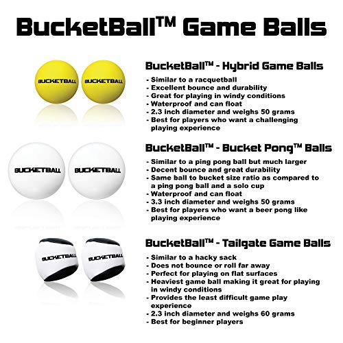 BucketBall Game Balls - style: Bucket Pong Balls
