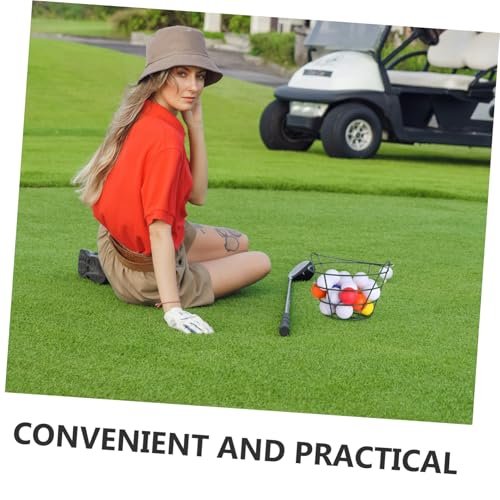 Golf Carry Bag Storage Box Efficient Metal Basket for and Organization Holds up to Lightweight and Portable Organizer