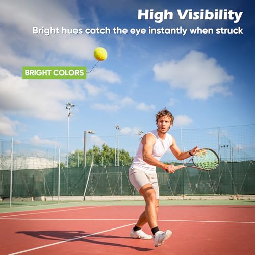 Treeroot 16/30/40/60/80 Pcs Tennis Balls, High Elasticity Tennis Balls Bulk, Comes with a Portable Mesh Bag, Tennis Ball for Dogs, Suitable for Beginner Training Ball, Durable & Bounce - size: 60Pack