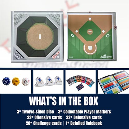 [Base on Board Lite] Realistic Baseball Tabletop Board Game, Dedicated Mobile App Integration, 3 Twelve-Sided Dice, 86 Strategy Cards, for Stove League Season, for Baseball Fans, for Ages 12+