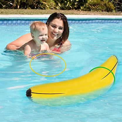 Jishi Inflatable Banana Ring Toss Game, Bachelorette Party Games for Naughty Funny Bridal Shower Engagement Decorations, Summer Water Fun, Pool Toys & Floats, Beach Activities for Adults Women Lesbian