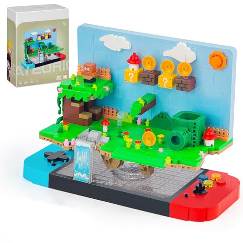 Vziimo Super Game Building Sets,Cool Building Blocks Kits for Adults, 3D Anime Scene Model Creative Idea Gift for Teens Adults 14+ (1256 Pieces) - style: Super Game