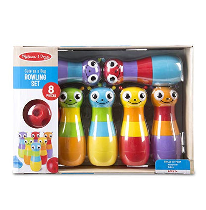 Melissa & Doug Cute as a Bug Bowling Set Kids Indoor Outdoor Game (8 Pcs)