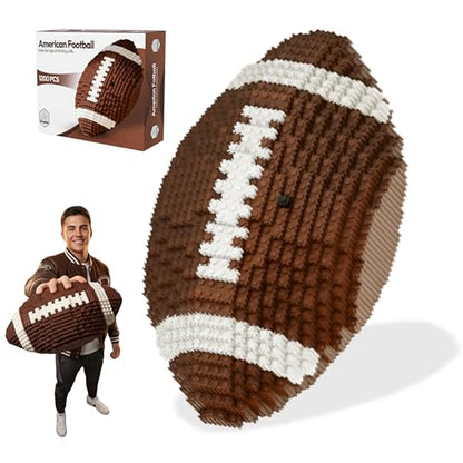 Football 3D Building Block Set - Educational Toy - Perfect for +14 Years - 11 x 6.7 in - Challenging, Creative Fun and Skill-Building - 3D Instruction (1200PCS)