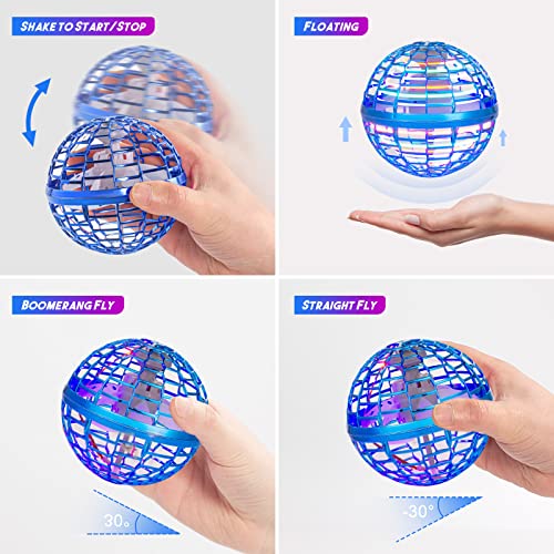 Fly Orb Hover Ball Floating Boomerang Spinner Drone Balls - Cool Toys Gifts for 6-15 Year Old Boys & Girls (Blue) (Blue_01) - color: 2026-blue