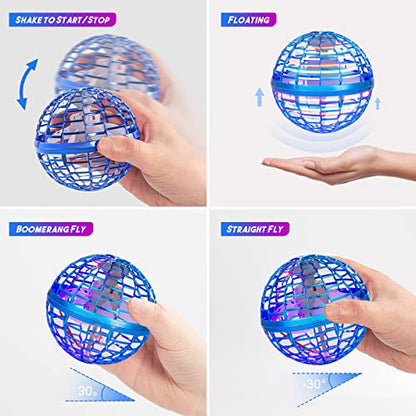 Fly Orb Hover Ball Floating Boomerang Spinner Drone Balls - Cool Toys Gifts for 6-15 Year Old Boys & Girls (Blue) (Blue_01) - color: 2026-blue
