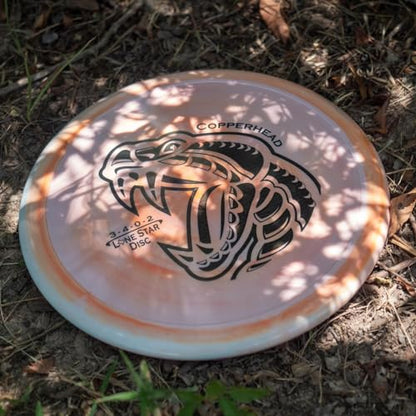 Lone Star Disc Alpha Copperhead | Slightly Overstable Disc Golf Approach Disc | Durable & Smooth Premium Plastic | Great Driving Putter | Colors May Vary - color: 160-169g (Artist Stamp)