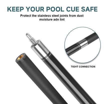 HomeSeason Glass Fibre Pool Cue Stick 58" Billiard Cue Sticks Professional Low Deflection Pool Sticks - color: D