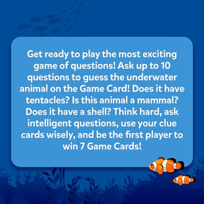 Skillmatics Guess in 10 Underwater Animals, Perfect for Boys, Girls, Kids, and Families Who Love Card Games, Toys, Board Games, Gifts for Ages 8, 9, 10 and Up - style: 9. Underwater Animals