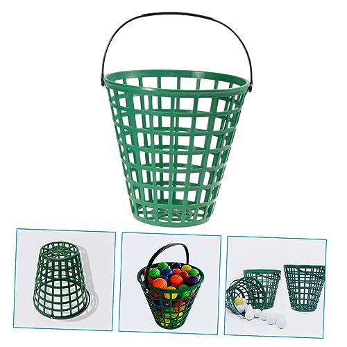 balacoo Plastic Baskets for Golf Balls Outdoor Golfball Storage Container Easy to Carry Ball Rack Holder