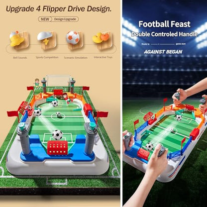 Mini Soccer Board Game for Kids: Foosball Table Toys for 3 4 5 6 7 8-12 Year Old Kids - Pinball Interactive Sports Game Age 3+ Indoor Home Party - Gift for Boys Girls Birthday Christmas Grandkids