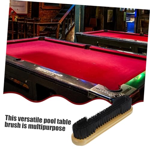 POPETPOP 3pcs Billiard Table Brush Set Pool Table Cleaning Brushes for Felt and Rail Maintenance Soft Bristles for Billiards Supplies