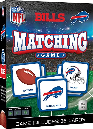 MasterPieces Sports Games - Buffalo Bills NFL Matching Game - Game for Kids and Family - Laugh and Learn - style: Buffalo Bills