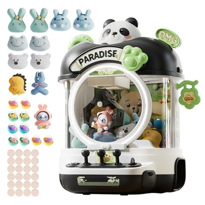 Large Claw Machine Arcade Toy with LED Light & Adjustable Sound,14" Candy Dispenser Toys Mini Vending Machine for Kids Christmas Birthday Gifts for Girls Boys Ages 3+(Panda) - style: Panda