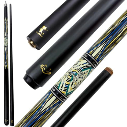 CueMall 58" 2-Piece Billiard Pool Cue Sticks,12.5mm Fiberglass Graphite Composite Billiard Cue Sticks,19oz Pool Sticks Tacos de billar for Adults Men/Women, House or Commercial/Bar Use - color: CueMall-I