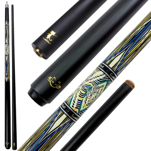 CueMall 58" 2-Piece Billiard Pool Cue Sticks,12.5mm Fiberglass Graphite Composite Billiard Cue Sticks,19oz Pool Sticks Tacos de billar for Adults Men/Women, House or Commercial/Bar Use - color: CueMall-I