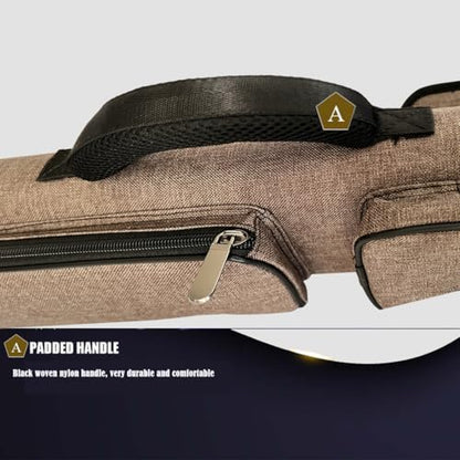 Champion 2X4,3x6 Nylon/Leatherette Billiard Pool Cue Stick Hard Carrying Case 4S2B, 6S3B - color: Brown, size: 3X6 (3B6S)